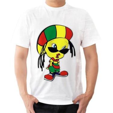 Imagem de Camisa Camiseta Piu Piu Looney Tunes Bob Marley Regaae - Estilo Kraken