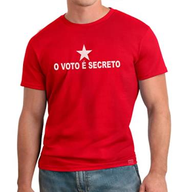 Imagem de Camiseta Blusa Lula o voto é Secreto (as2, alpha, xg, regular, vermelho, P)