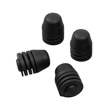 Imagem de 4 peças, capa de borracha, amortecedor, capota de almofada giratória, pára para amortecedores, borracha preta