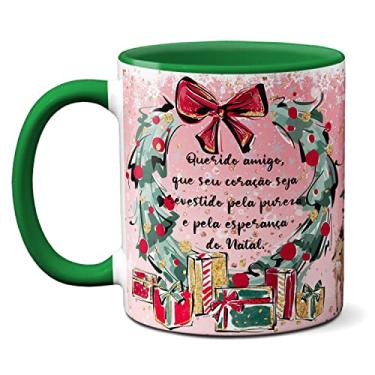 Imagem de Caneca Amigo Tenha Um Coração Puro E Esperançoso Do Natal (Verde)