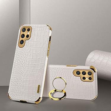Imagem de Capa de telefone com textura de crocodilo para Samsung Galaxy S22 Ultra S22 Plus S21 Ultra S21 FE S20 capa magnética com suporte para anel, 05, para Samsung S10