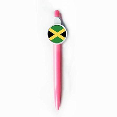 Imagem de Jamaica Bandeira Nacional América do Norte Country Rollerball Tip Azul Retrátil Caneta Escrever Papelaria