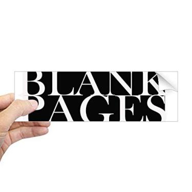 Imagem de DIYthinker Personagens elegantes em branco adesivo retangular para para-choque notebook janela decalque