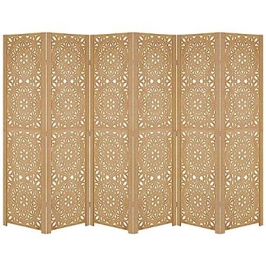 Imagem de Biombo Mandala Repartido Separador Ambiente Dobrado Divisor (6 Folha)
