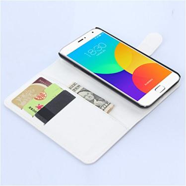 Imagem de Capa MEIZU MX4 Pro – Capa carteira com suporte de couro PU Manyip para MEIZU MX4 Pro, capa de proteção de telefone estilo empresarial, capa com [compartimentos para dinheiro e cartão]