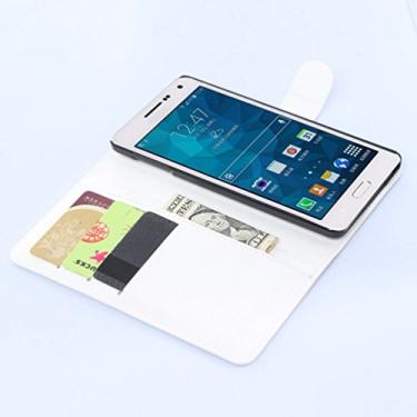 Imagem de Manyip Capa para Samsung Galaxy A7 (modelo 2016), capa de telemóvel em couro, protetor de ecrã de Slim Case estilo carteira com ranhuras para cartões, suporte dobrável, fecho magnético (JFC10-10)
