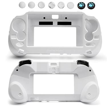 Imagem de CHENLAN L2 R2 Trigger Hand Grip Shell Controller Protective Case for Playstation PS Vita 1000 （White）
