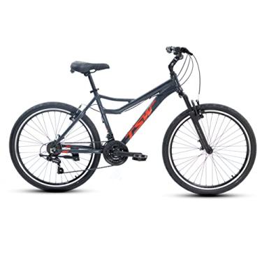 Imagem de Bicicleta TSW Orla Aro 26 21v Cambio Shimano Cinza e Vermelho