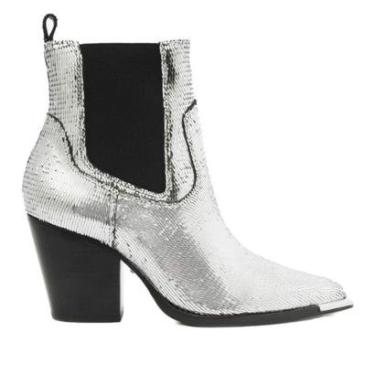 Imagem de Bota Feminina Schutz Prata Black-Feminino