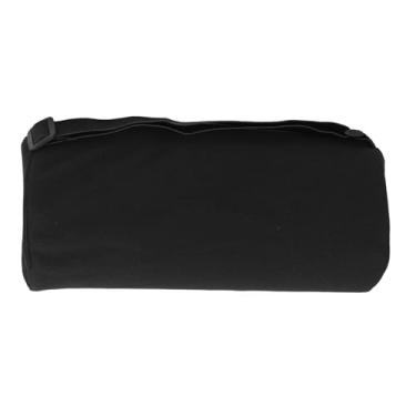 Imagem de Travesseiro de Rolo Lombar de Espuma de Memória Com Alça Ajustável, Alívio de Dor Nas Costas e Melhoria de Postura para Camas, Cadeiras de Escritório, Assentos de Carro (Preto)