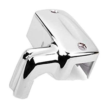 Imagem de Tampas de cilindro de freio dianteiro de tarugo de motocicleta tampa de reservatórios de fluido para Hond-a Shadow 600 750 1100 VT1300 VTX1300 VLX 600 DLX RUSIHO (Chrome)
