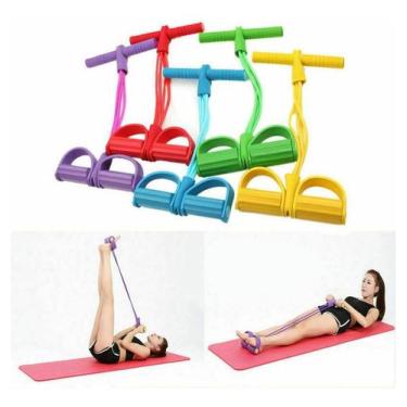 Imagem de Corda Elastica Para Exercicios Extensor Fitness Resistencia Força Alon