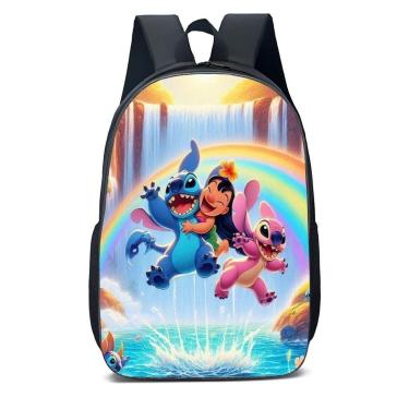 Imagem de MOCHILA ESCOLA INFANTIL JUVENIL ANIME MOANA ,LILO,STITCH-Unissex