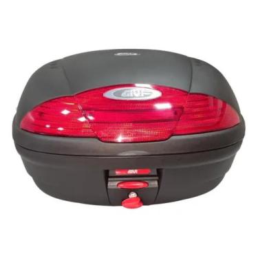 Imagem de Baú Givi E450n Monolock Simply 45 litros lente vermelha