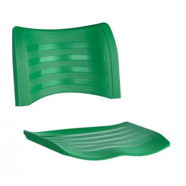 Imagem de Assento e encosto cadeira plástica - Masticmol, Verde
