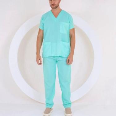 Imagem de Pijama Cirúrgico Masculino Centro Cirúrgico Bloco Scrub Hospitalar Ph 