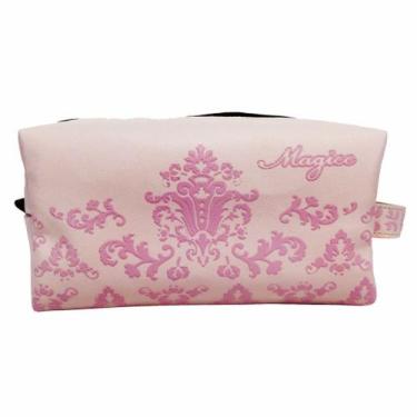 Imagem de Necessaire Casual Feminina Arabescos Rosa, Magicc