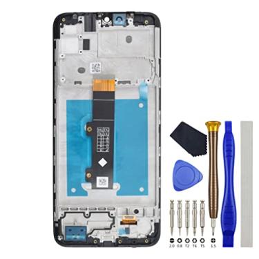Imagem de Substituição de moldura de tela sensível ao toque digitalizador LCD preto para Motorola Moto E20 XT2155 XT2155-1 6,5 polegadas com kit de ferramentas