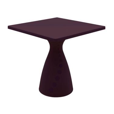 Imagem de Mesa Quadrada Tramontina Flut em Polietileno Marrom Café