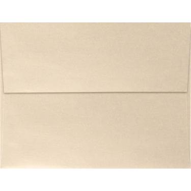 Imagem de Envelope de convite A4 c/descasque e pressione (4 1/4 x 6 1/4) - Taupe Metallic (50 Qt.), Taupe Metallic
