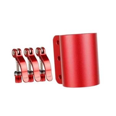 Imagem de Pegciuho Ferramentas de clipe dobrável para scooter, trava dobrável, grampo de travamento para atividades ao ar livre para adultos, Vermelho