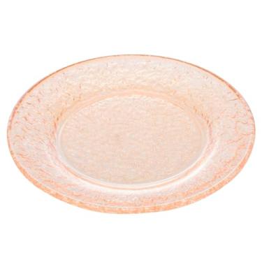 Imagem de Prato Raso de Cristal Martelado Petra Âmbar 28cm - Lyor