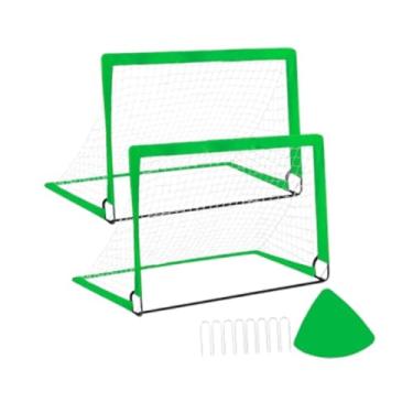 Imagem de rockible Trave de Futebol para Crianças com Estrutura de Fácil Montagem E Bolsa de Transporte, Verde