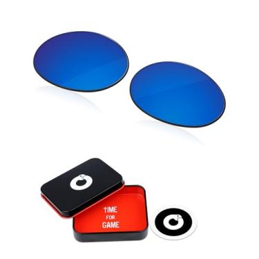 Imagem de OWORK Lentes de reposição de policarbonato de 1,8 mm para óculos de sol Oakley Eye Jacket Redux OO9438 55 mm - Azul gelo