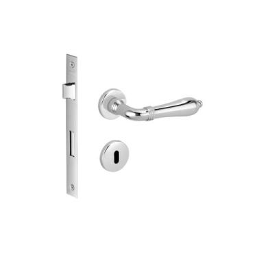 Imagem de Fechadura porta interna quarto lily imab cromada cr máquina 55mm colon