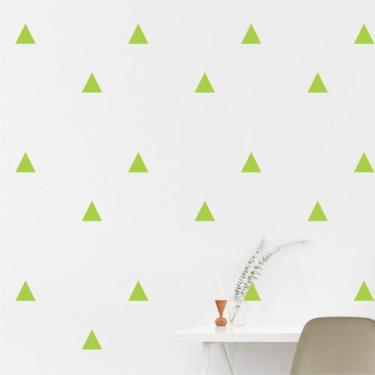 Imagem de Adesivo De Parede - Kit Com 100 Triângulos 5cmx5cm Verde abacate - Cre