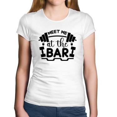Imagem de Baby Look Algodão Meet Me At The Bar - Foca na Moda, Branco, G