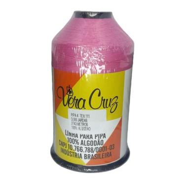 Imagem de Linha De Pipa Vera Cruz 3000 Jardas fio 4, Rosa