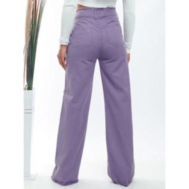 Imagem de Calça Jeans Desfiada 8405 - Doutoras Modas , Lavanda, P