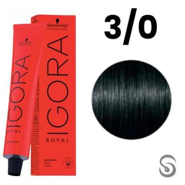 Imagem de Schwarzkopf Igora Royal Coloração 3/0 Castanho Escuro Natural  60ml, U