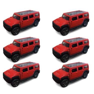 Imagem de Kit 6x Brinquedo Camionete Hammer propulsão - AP TOYS