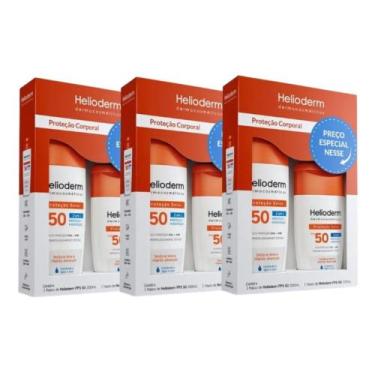 Imagem de Kit 3x Protetor Solar kit Helioderm FPS 50 - KLEY HERTZ