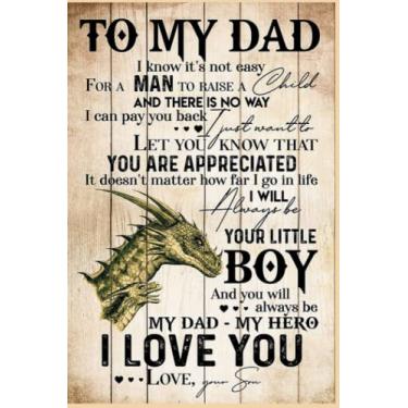 Imagem de TO MY DAD DRAGON MY HERO Notebook: Planner, Diary, Lined College Ruled Paper 120 Lined | 6 x 9 inches Notebook, Note Pad, Notes