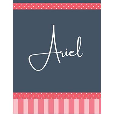 Imagem de Ariel: DOTTED Journal Retro Sketchbook A4 Thick LARGE XL Notebook 200 Pages DOT GRID Paper Vintage Name Gifts For Ariel Luxurious MATTE Cover 8.5"x11"