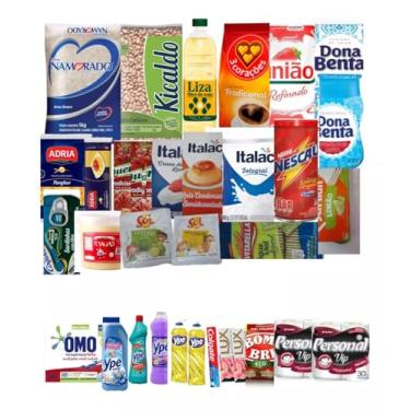 Imagem de Cesta Básica De Alimentos E Produtos de Hgiene e Limpeza 35 itens