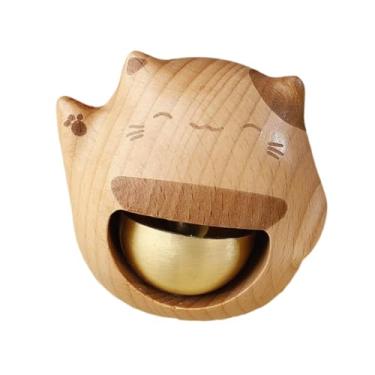 Imagem de Bothyi Ornamento Do Carrilhão Da Porta de Boas-vindas Do Sino Da Porta Do Gato, Sino de Madeira Bonito Decorativo Portátil Dos Lojistas para a Entrada de Cas