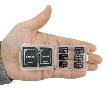 Imagem de Lerdisk Factory Wholesale - cartão micro SD de 1 GB, pacote de 6 polegadas, microSD a granel com adaptador SD produzido por licenciado autorizado (1 GBX6)