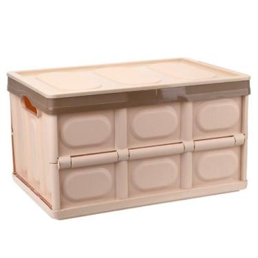 Imagem de Caixa Organizadora Dobrável Empilhável com Tampa 42x28x23cm - WARI