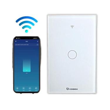 Imagem de Interruptor Inteligente WiFi, Smart Sem Fio Multifuncional 1 botão (MB