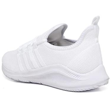 Imagem de Tenis Masculino Esportivo Caminhada Corrida e Academia Super Leve - Branco/40
