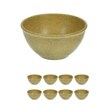 Imagem de 8UN TIGELA 300ml BOWL CUMBUCA CALDO MARROM CLARO - Evo