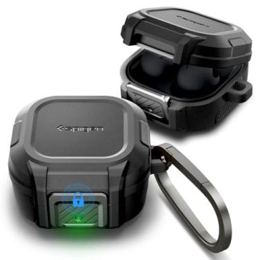 Imagem de Spigen Lock Fit Compatível com Galaxy Buds Core (2025) / Buds FE (2023) / Buds2 Pro (2022) / Buds 2 / Buds Pro/Buds Live Capa - Preto