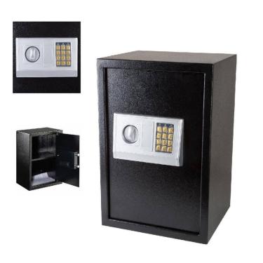 Imagem de Cofre Senha Eletronico Grande 50cm 2 Bandejas Fechadura Eletronica Porta Documentos Joias