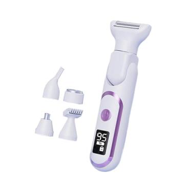 Imagem de Zialofi Trimer de biquíni de barbeador elétrico de barbeador elétrico liso e sedoso Corpo de barbeador de barbear no nariz para o salão de cabeleireiro de, Branco