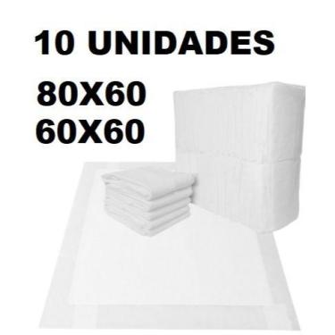 Imagem de 10un tapete higienico pet avulso 80x60 - TAPETE PET