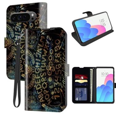 Imagem de FUYOCWE Capa carteira para celular Google Pixel 9 com compartimento para cartão, suporte de couro PU, bloqueio de RFID, capa flip magnética para Google Pixel 9 versão 2024 15.3 cm - Spirit Ouija Board
